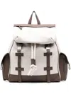 Eleventy Rucksack Aus Canvas In Nude