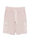 Eleventy Cargo Bermuda Shorts In Pink