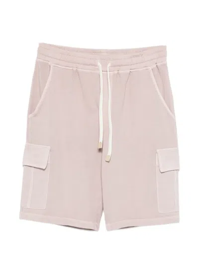 Eleventy Cargo Bermuda Shorts In Pink