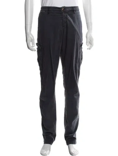 Pre-owned Eleventy Cargo Pants In Blue