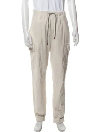 Pre-owned Eleventy Cargo Pants In Neutral