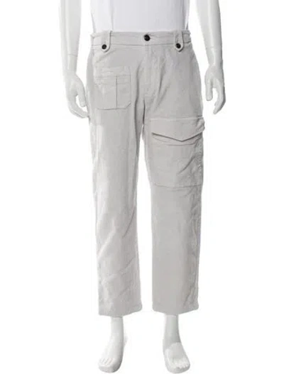 Pre-owned Eleventy Cargo Pants In White