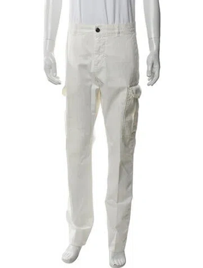 Pre-owned Eleventy Cargo Pants In White