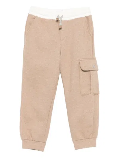 Eleventy Kids' Cargo-pocket Trousers In Neutral