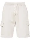 Eleventy Cargo Track Shorts In Neutrals