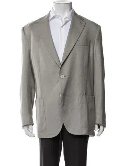 Pre-owned Eleventy Cashmere Blazer In Grey