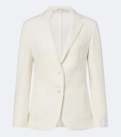 Eleventy Cashmere Blazer In White