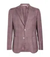 Eleventy Cashmere-blend Blazer In Pink