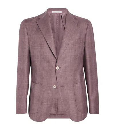 Eleventy Cashmere-blend Blazer In Pink