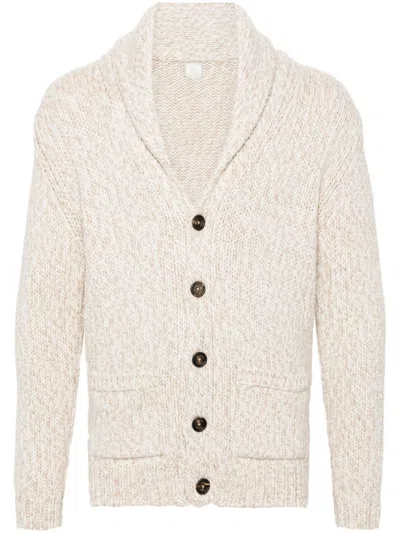 Eleventy Cashmere Cardigan In White