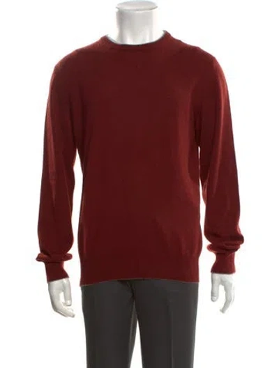 Pre-owned Eleventy Cashmere Crew Neck Pullover In Red