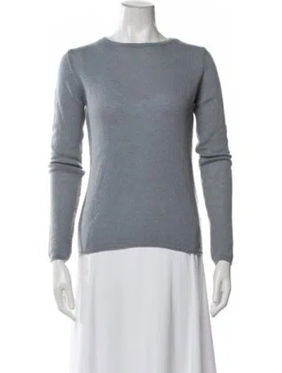 Pre-owned Eleventy Cashmere Crew Neck Sweater In Blue