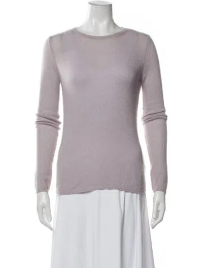 Pre-owned Eleventy Cashmere Crew Neck Sweater In Purple
