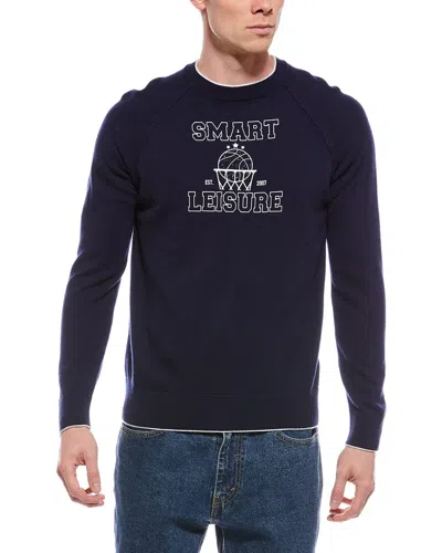 Eleventy Cashmere Crewneck Sweater In Black