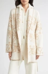 Eleventy Cashmere Jacquard Knit Sweater Jacket In Multi