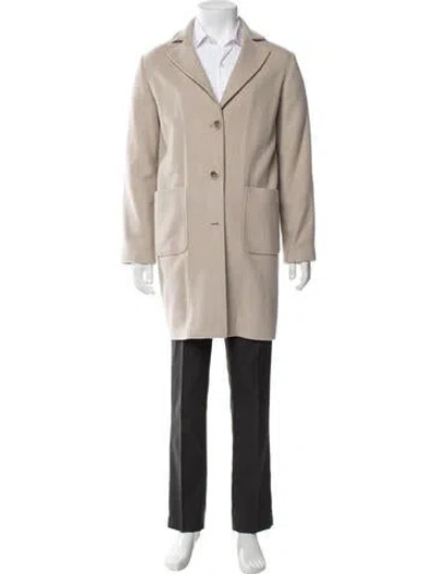 Pre-owned Eleventy Cashmere Overcoat In Neutral