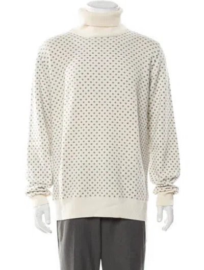 Pre-owned Eleventy Cashmere Polka Dot Print Pullover In Multi