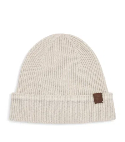 Eleventy Cashmere-silk Beanie In Gray