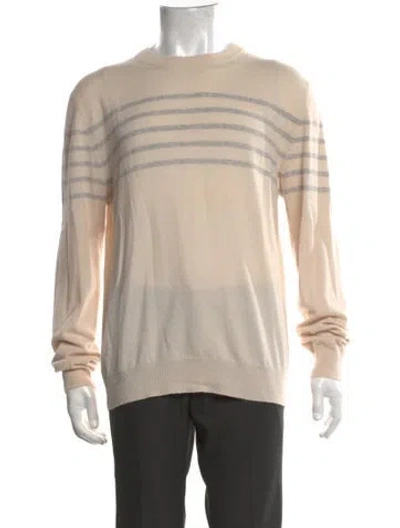 Pre-owned Eleventy Cashmere Striped Pullover In Neutrals