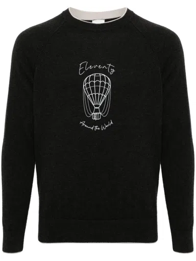 Eleventy Cashmere Sweater In Black