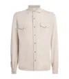 Eleventy Button-fastening Pocket Shirt In Neutral