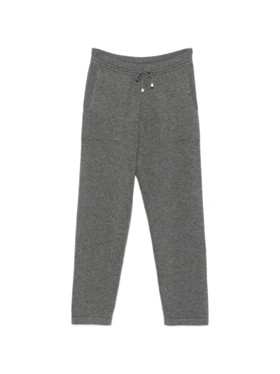Eleventy Cashmere Track Pants In Gray
