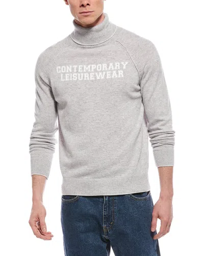 Eleventy Cashmere Turtleneck Sweater In Gray