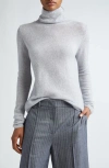 Eleventy Roll-neck Rib-trimmed Jumper In Grey