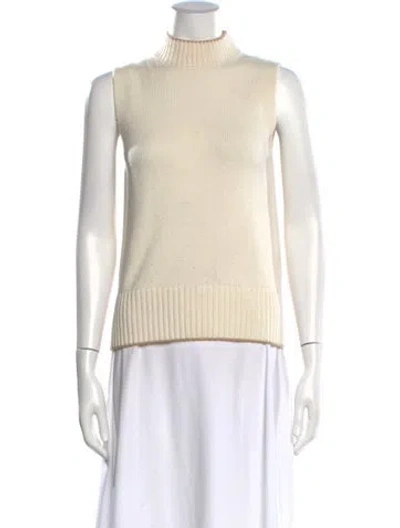 Pre-owned Eleventy Cashmere Turtleneck Sweater In Neutral