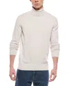 Eleventy Cashmere Turtleneck Sweater In White