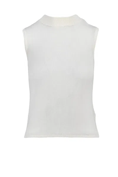 Eleventy Cashmere Vest - White In Neutral