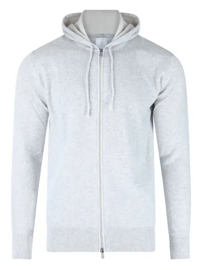 ELEVENTY CASHMERE ZIP-FASTENING HOODIE