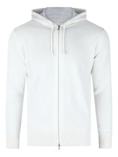 ELEVENTY CASHMERE ZIP-FASTENING HOODIE