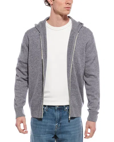 Eleventy Cashmere Zip Jacket In Gray
