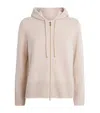 Eleventy Sandy Cashmere Hoodie With Adjustable Hood In Neutral