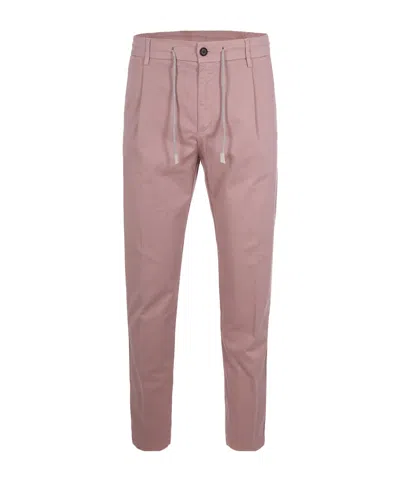 Eleventy Casual Pants With Belt Loops In Pink
