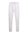 Eleventy Casual Pants With Belt Loops In White