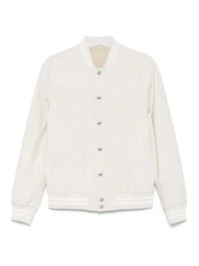 Eleventy Jacket Sand And White In Beige