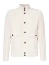 Eleventy Suede Jacket In Beige