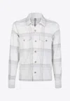 Eleventy Check-pattern Shirt With Pockets In Multi