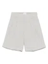 Eleventy Check-pattern Shorts In Grey