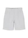 Eleventy Check-pattern Shorts In Grey