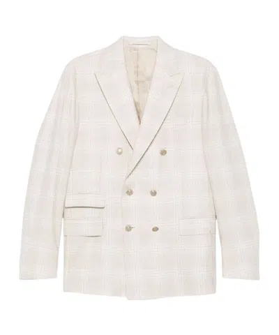 ELEVENTY CHECKED DOUBLE-BREASTED SUIT