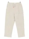 Eleventy Checked Pants In Neutral