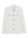 Eleventy Slim Fit Plaid Overshirt In White