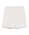 Eleventy Chevron-print Swim Shorts In White
