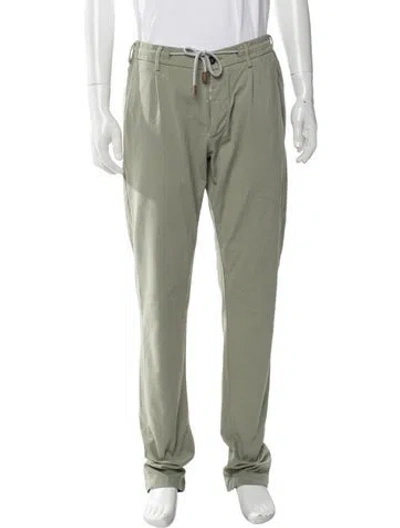 Pre-owned Eleventy Chinos In Green