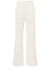 Eleventy Chunky-ribbed Trousers In Neutrals