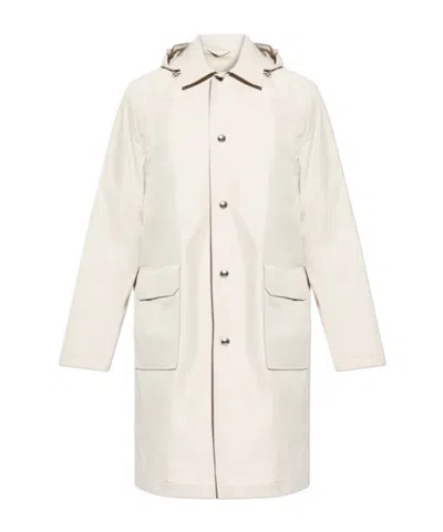 Eleventy Classic Button-front Coat In Neutral