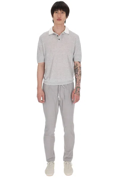 Eleventy Classic Polo For Men In Gray